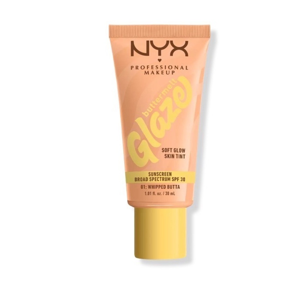 NEW NYX Buttermelt Glaze Soft Glow Skin Tint SPF 30 01 Whipped Butta 1.01 oz